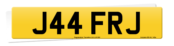 Registration number J44 FRJ